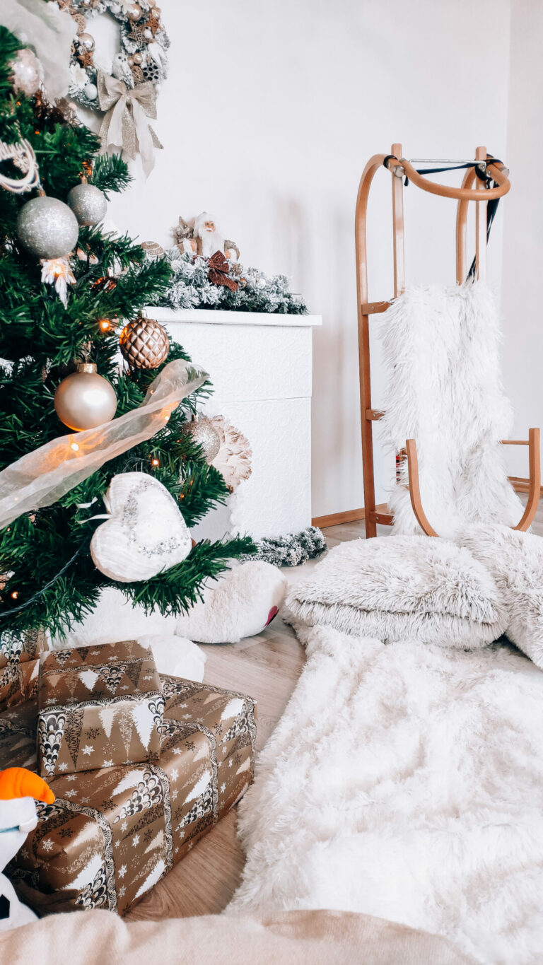 Vianočná výzdoba v ateliéri luneka.sk s pozornosťou na sánky